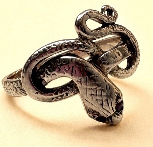 Antique rose gold snake ring - antique,