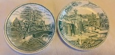 2 X Vintage Midwinter Green