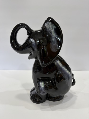 Haeger ebony cascade elephant - ebony,