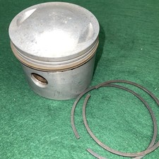 Triumph Pre War T90 Tiger 90 5H Piston 84mm +.030” NOS 7:1 Rings Pin