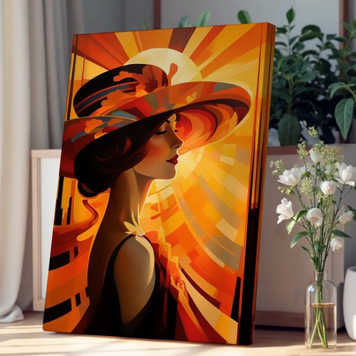 Art deco sunset expressionism - deco,