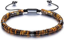 Mens Crystal Bead Bracelet