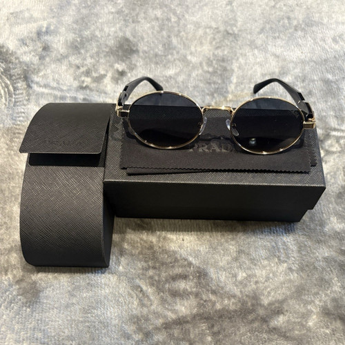 Prada round sunglasses - prada, gold