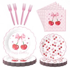 96PCS Cherry Decorations Plate