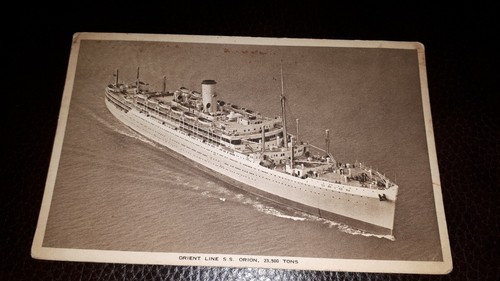 Vintage postcard orient line - vintage,