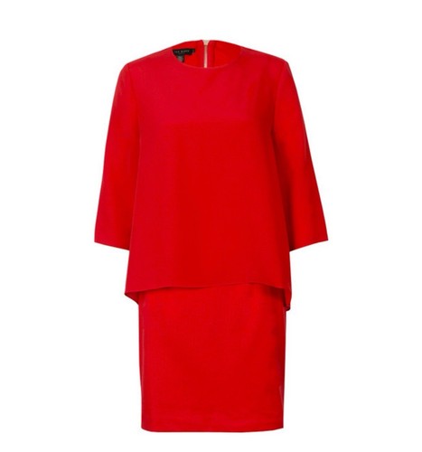 Ted baker red silk overhang - ted,