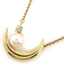 MIKIMOTO Necklace Moon Motif