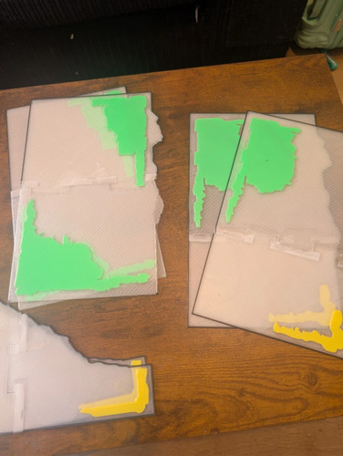 Terrain footprints area set - terrain,