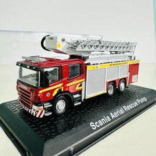 1:76 OO Railway Scale Scania Aerial Rescue Pump Diecast Fire Engine Model