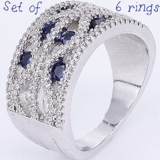 Set of 6 Cubic Zirconia