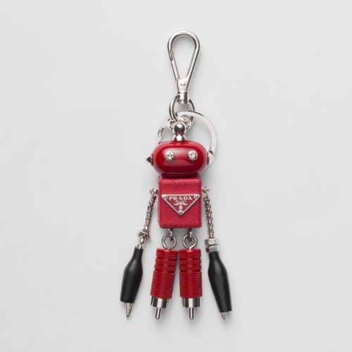 Prada robot bag charm keychain - bag,