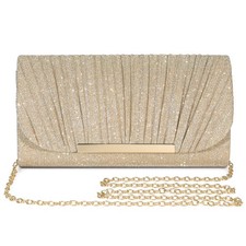 Women Evening Clutch Bag Glitter Handbag for Wedding Cocktail Prom Party Purse