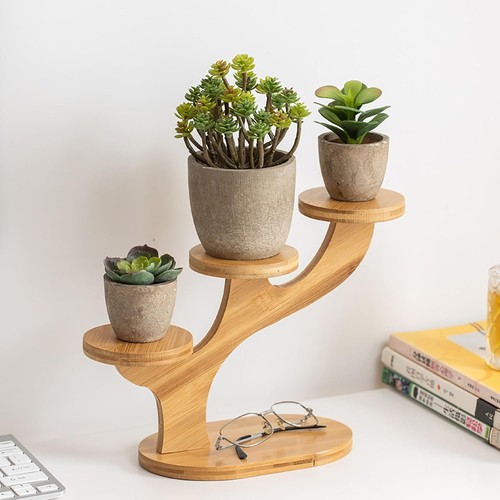 Lxoraziy mini tier bamboo - 3-tier,
