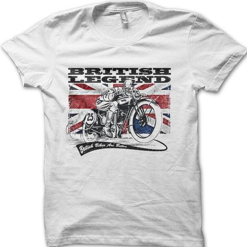 Vintage biker british - biker, legend