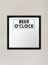 BEER O'CLOCK Framed Art Print