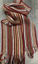 Casual Scarf, Men’s,  Super Fine Alpaca, Multicoloured Stripes