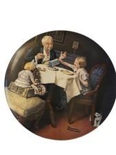 The Gourmet - Norman Rockwell Collection Decorative Plate Boxed with Certificate