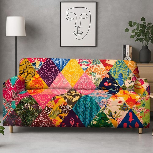 Bohemian floral patchwork sofa - bohemian,