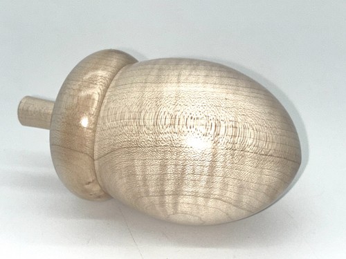 Large ornamental wooden acorn