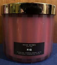 Bath & Body Works HENRI BENDEL "FIG" 3-Wick 14.5 oz Candle - NEW