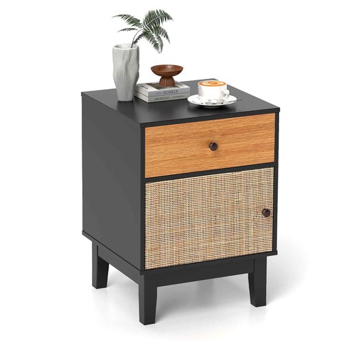 Modern bedside table rattan - modern,
