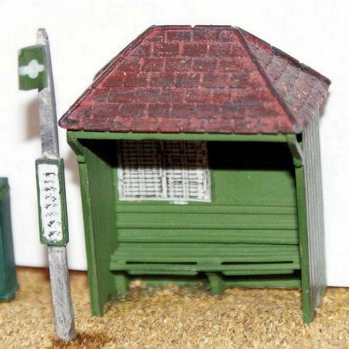Country bus shelter stop - shelter,