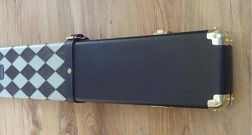 Leather cue case corner - case,
