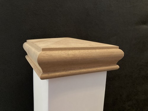 Solid mahogany newel - solid,