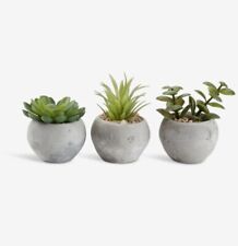 SET OF 3 ARTIFICIAL PLANTS IN