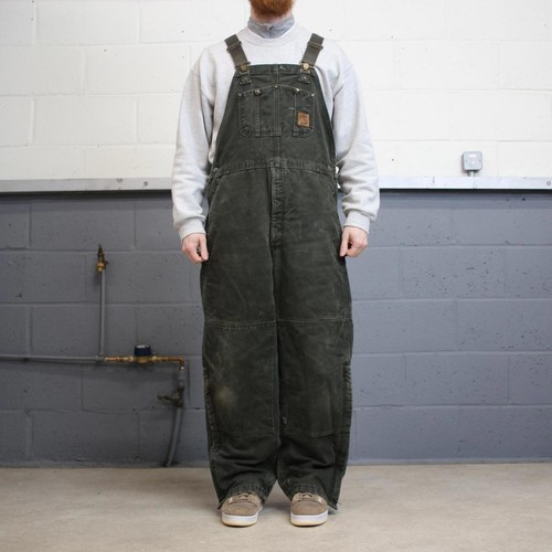 Y2k green carhartt dungarees - carhartt,