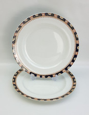 Wood & Sons Windsor - 2x Semi Porcelain 9" Salad / Lunch Plates - Vintage 1920s