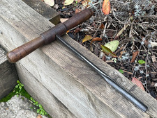 Vintage Branded 5/8" T Handled Hand Auger Nose Drill Bit Hole Boring Tool