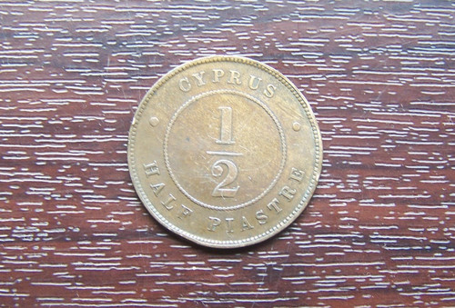 1879 cyprus piastre queen - cyprus, (queen