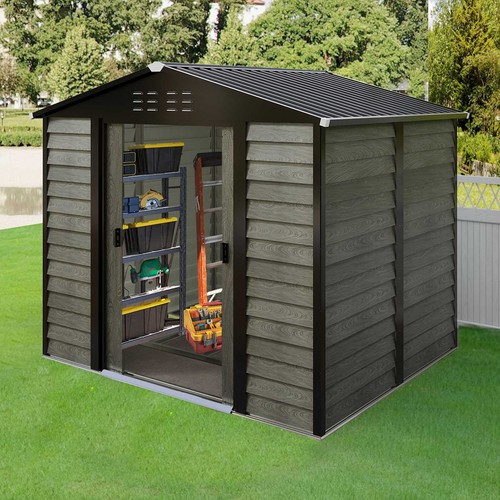 8x6ft galvanized metal garden - metal,