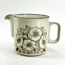 VINTAGE HORNSEA CORNROSE MILK JUG LANCASTER VITRAMIC ENGLAND FLORAL DESIGN