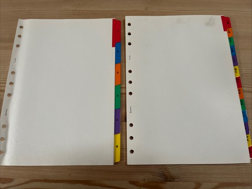 Filofax vintage rare 1 6 - filofax-vintage, a-z/1-6