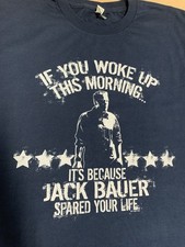2010 Unisex Lg 24 Jack Bauer Spared Your Life Graphic TV Show Collector T Shirt