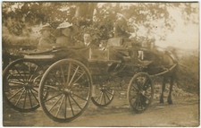HORSE DRAWN CARRIAGE, WORKING HORSE - Social History Postcard, Real Photo
