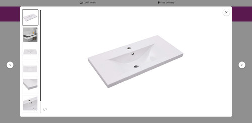 Built basin ceramic white - basin,