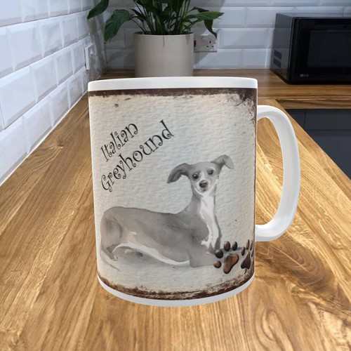 Italian greyhound 11oz coffee - greyhound,