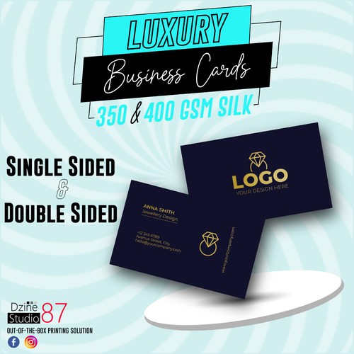Custom luxury business card - custom,