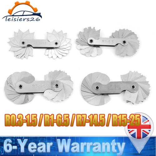 4pcs radius gauge set - radius,