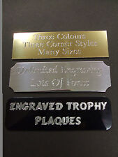 ENGRAVED SELF ADHESIVE TROPHY PLAQUE PLAQUES  PLATE AWARD PICTURE FILM CELLS