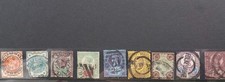 1887-1900 Queen Victoria Jubilee Issue 9 Stamp Part Set Used See Scan