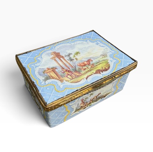 Bilston enamel box
