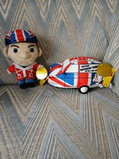 Only Fools And Horses Del Boy Plush & Trotters Van New Tags Soft Toy Sega Prizes