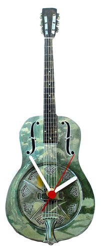 Dobro guitar clock - dobro,