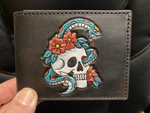 Snake and skull tattoo design - snake,
