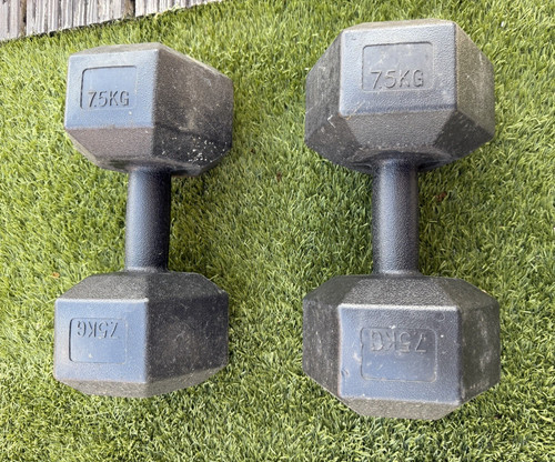 Hex dumbbells pair 7 - hex,