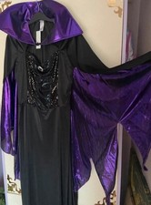 Womansnsize 12-14 Disney Maleficent Villians Halloween Fancydress Costume 